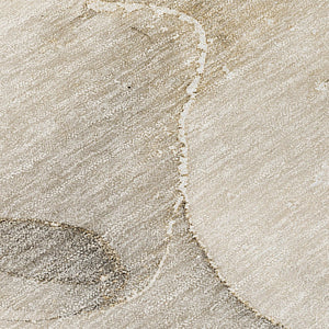 HomeRoots 5' Abstract Indoor Outdoor Area Rug - Stylish Washable Design for Living Spaces and Patios 8' X 8' 560443