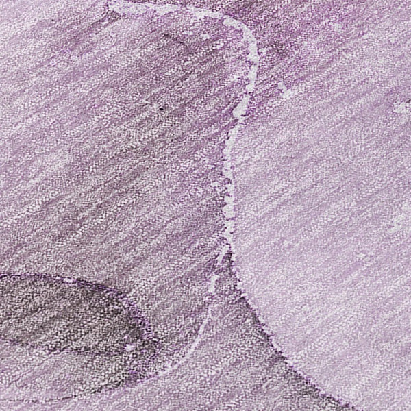 Abstract Washable Polyester Area Rug Bold Purple Green Design for Indoor Outdoor Living Spaces