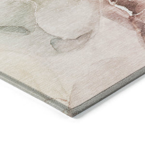 HomeRoots 5' Abstract Indoor Outdoor Area Rug - Stylish Washable Design for Living Spaces and Patios 10' X 14' 560482