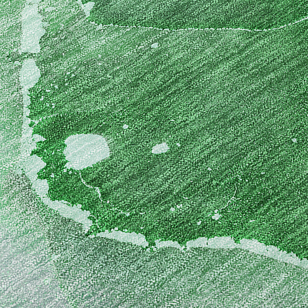 Homeroots 8' Runner Emerald Abstract Washable Non Skid Indoor Outdoor Runner Rug Emerald Polyester 560502