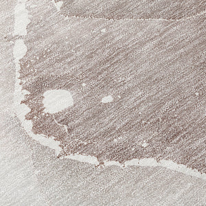 Homeroots 9' X 12' Taupe Abstract Washable Indoor Outdoor Area Rug Taupe Polyester 560535