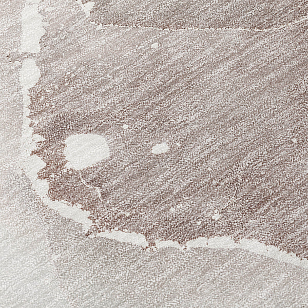 Homeroots 10' X 14' Taupe Abstract Washable Indoor Outdoor Area Rug Taupe Polyester 560536