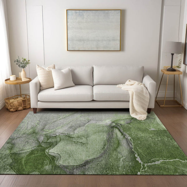 HomeRoots 5' Lilac Abstract Washable Non-Skid Area Rug – Stylish, Durable Design for Indoor & Outdoor Spaces 8' X 10' 560588