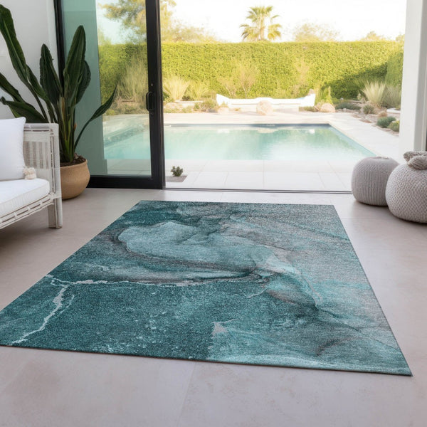 HomeRoots 5' Lilac Abstract Washable Non-Skid Area Rug – Stylish, Durable Design for Indoor & Outdoor Spaces 8' X 10' 560606
