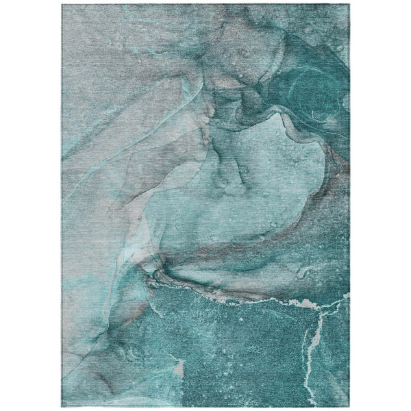 HomeRoots 5' Lilac Abstract Washable Non-Skid Area Rug – Stylish, Durable Design for Indoor & Outdoor Spaces 10' X 14' 560608