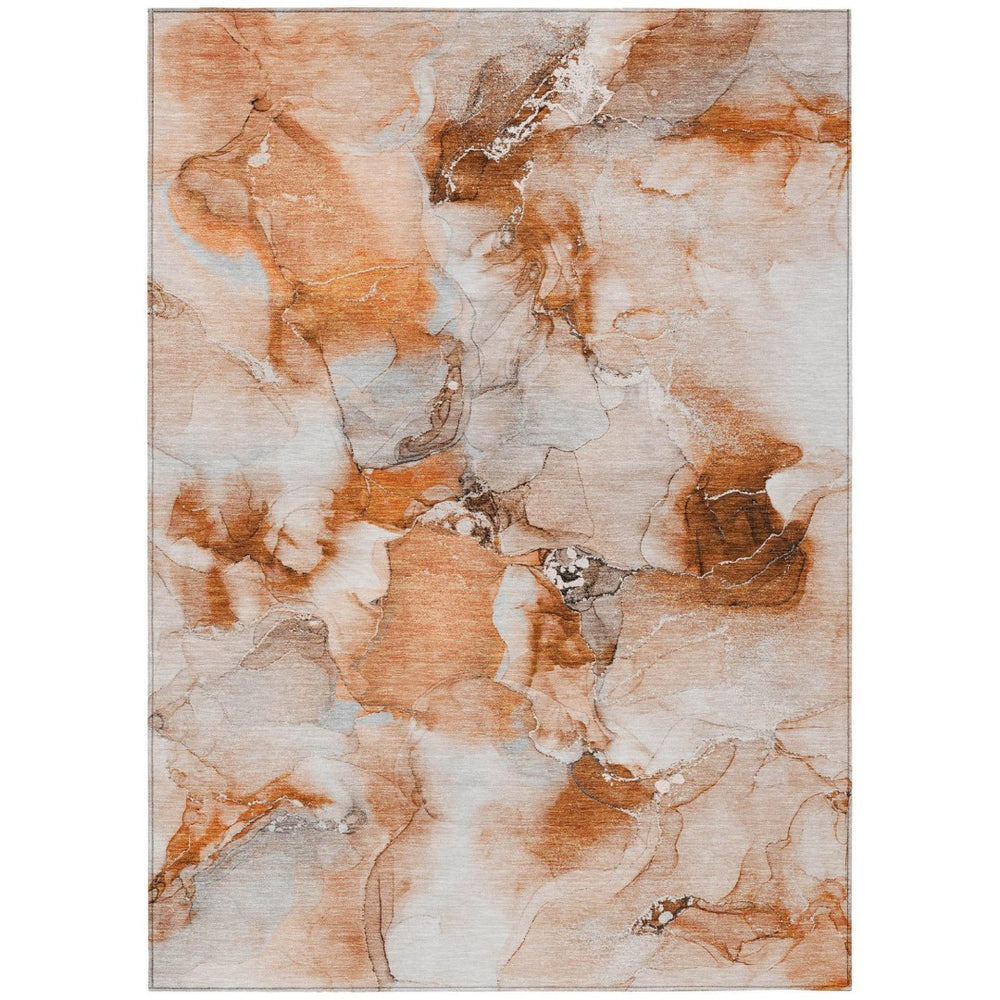 HomeRoots 5' Vibrant Abstract Area Rug in Blue, Pink, and Green - Washable, Durable, Perfect for Indoor & Outdoor 5' X 8' 560667
