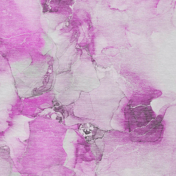 Homeroots 2' X 8' Abstract Washable Indoor Outdoor Runner Rug - Stylish, Stain Resistant Addition For Any Space 8' X 10' Polyester 560678