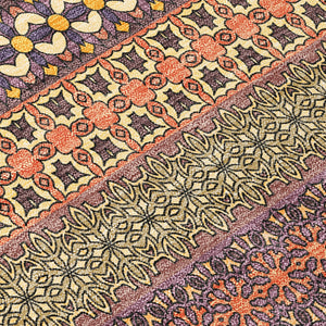 Homeroots 2' Artichoke Green Striped Washable Indoor Outdoor Runner Rug - Stylish, Stain-resistant Design Paprika Polyester 560763