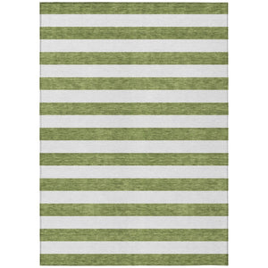 HomeRoots 5' Striped Washable Area Rug - Modern Black and White Design for Indoor or Outdoor Spaces, Durable! 9' X 12' 560886