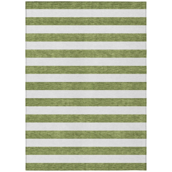 HomeRoots 5' Striped Washable Area Rug - Modern Black and White Design for Indoor or Outdoor Spaces, Durable! 9' X 12' 560886