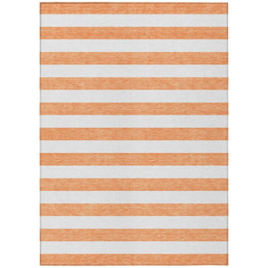 HomeRoots 5' Striped Washable Area Rug - Modern Black and White Design for Indoor or Outdoor Spaces, Durable! 5' X 8' 560937