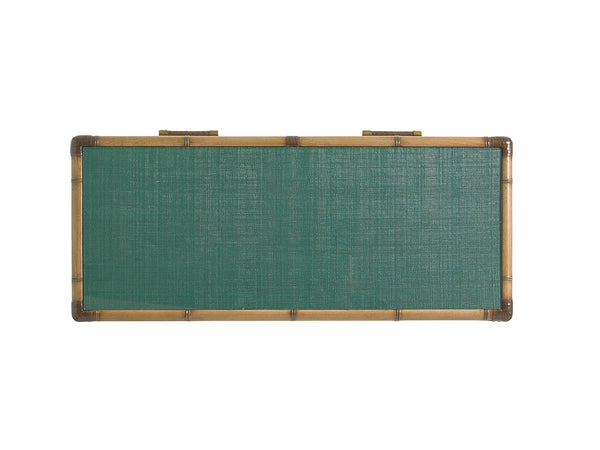 Lexington Tommy Bahama Home Pacific Teal Chest - Elevate Your Space With Luxurious Design, 4 Drawers & Protective Glass Top Pacific Teal  560-624