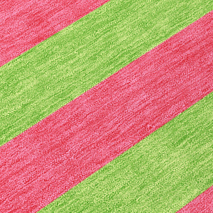 Homeroots 8' Runner Stylish Striped Washable Non-skid Indoor-outdoor Rug For Kid-friendly Spaces Blush Polyester 561053