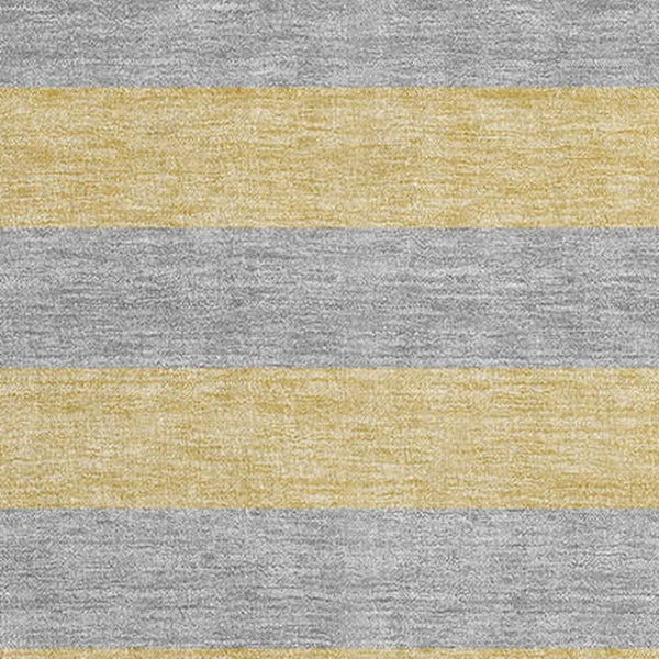 Homeroots 8' Runner Stylish Striped Washable Non-skid Indoor-outdoor Rug For Kid-friendly Spaces Silver Polyester 561105