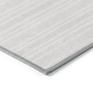 Homeroots 2' Blue Striped Washable Runner Rug - Perfect For Indoor And Outdoor Spaces, Stain-resistant Design Ivory Polyester 561179