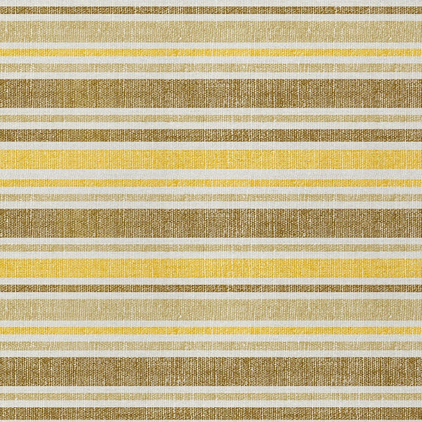 HomeRoots 9' Brown and Orange Striped Washable Area Rug - Stylish, Durable, Indoor/Outdoor Essential for Any Space 9' X 12' 561210