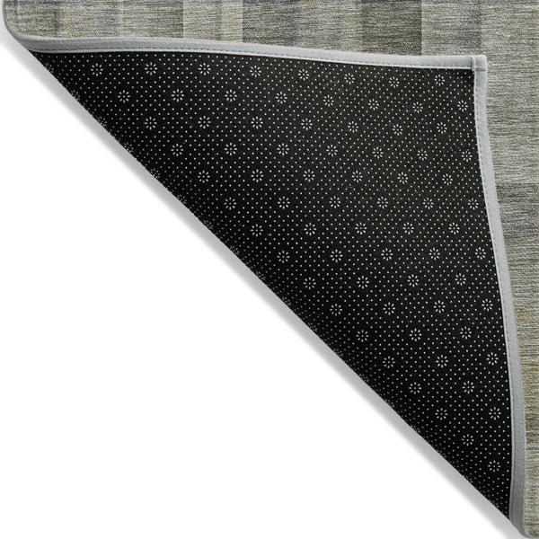 HomeRoots 5' X 8' Plaid Washable Area Rug - Durable, Non-Skid Design for Indoor/Outdoor Use & Easy Care Solutions Gray 561480