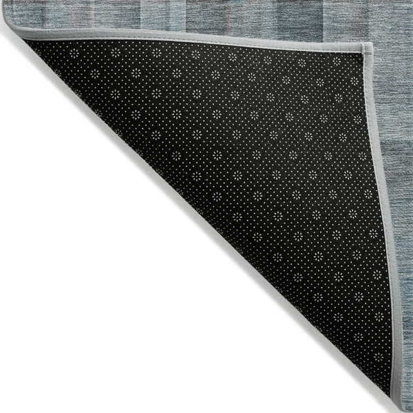 HomeRoots 5' X 8' Plaid Washable Area Rug - Durable, Non-Skid Design for Indoor/Outdoor Use & Easy Care Solutions Teal 561507