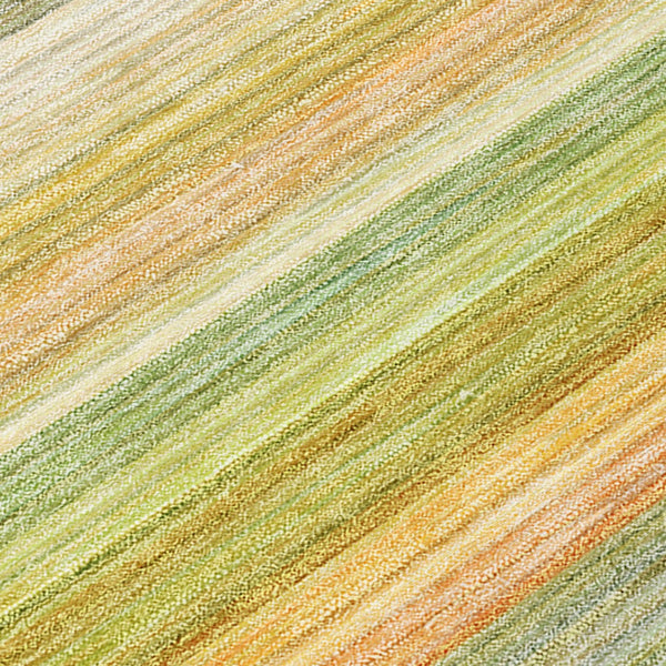 Homeroots 2' Artichoke Green Striped Washable Non-skid Runner Rug For Indoor And Outdoor Spaces, 90" Long Aloe Polyester 561512