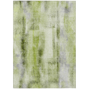 HomeRoots 5' X 8' Washable Non-Skid Area Rug for Indoor & Outdoor Spaces, Durable & Stylish Floor Covering Sage 561673