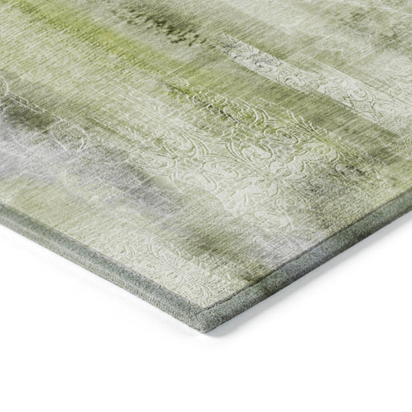 HomeRoots 5' X 8' Washable Non-Skid Area Rug for Indoor & Outdoor Spaces, Durable & Stylish Floor Covering Sage 561674