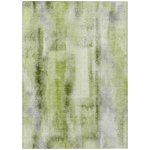 Homeroots 8' X 10' Sage Washable Non Skid Indoor Outdoor Area Rug Sage Polyester 561675