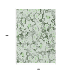 HomeRoots 5' X 8' Floral Washable Non-Skid Area Rug – Durable, Stylish Design for Indoor & Outdoor Spaces Aloe 561703