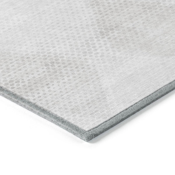 Homeroots 3' X 5' Geometric Washable Non-skid Area Rug For Indoor And Outdoor Spaces - Stain Resistant Charm Ivory Polyester 561760