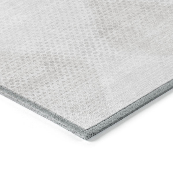 Homeroots 10' X 14' Ivory Geometric Washable Non Skid Indoor Outdoor Area Rug Ivory Polyester 561767