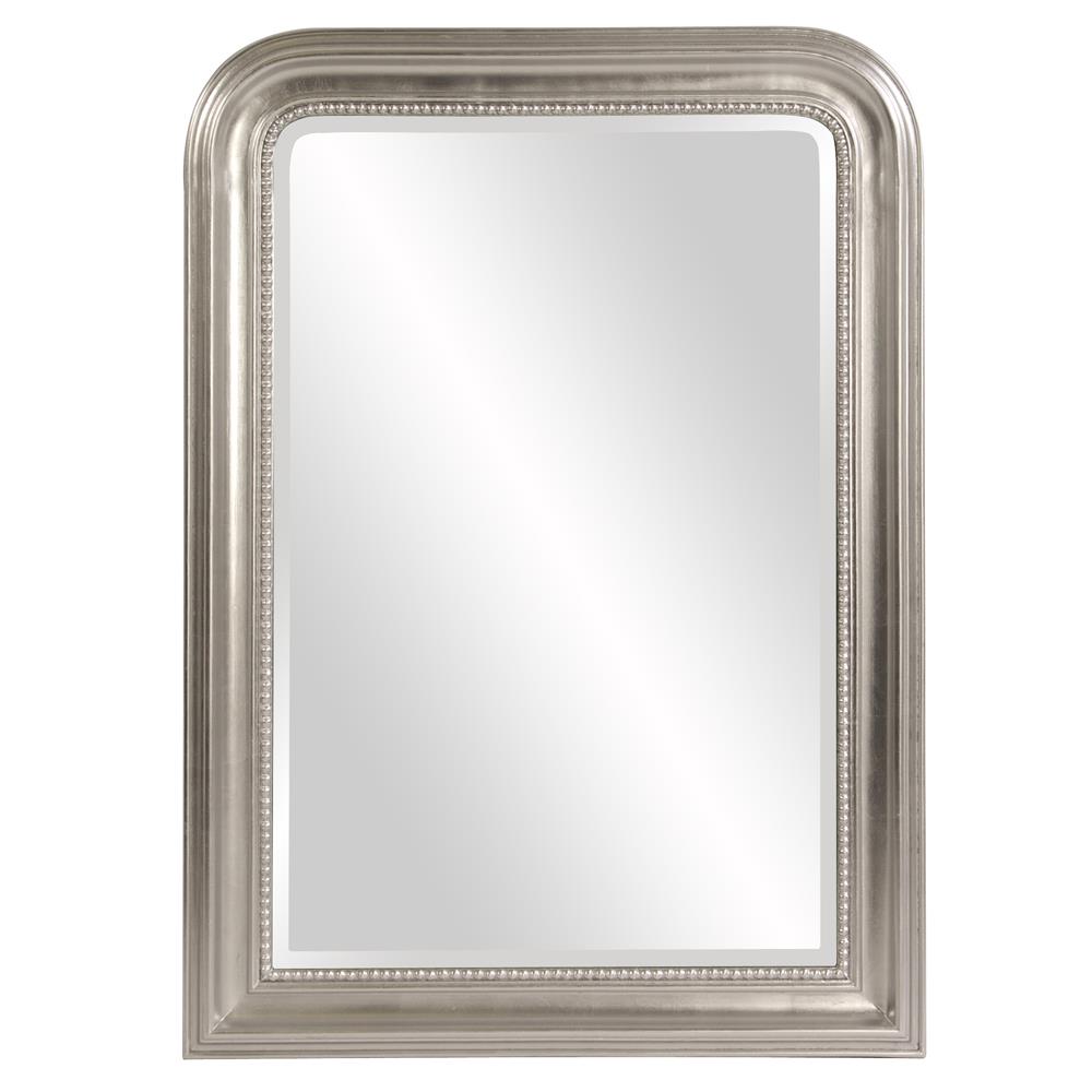 Howard Elliott Sterling Arched Mirror With Beveled Edge – Elegant Silver Finish For Entryway, Bathroom, Or Bedroom Silver Wood 56177-howard-elliott