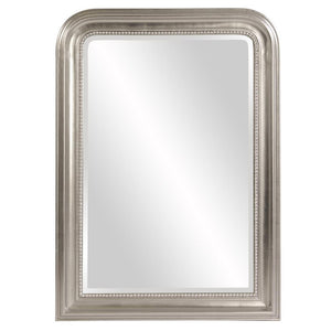 Howard Elliott Sterling Arched Mirror With Beveled Edge – Elegant Silver Finish For Entryway, Bathroom, Or Bedroom Silver Wood 56177-howard-elliott