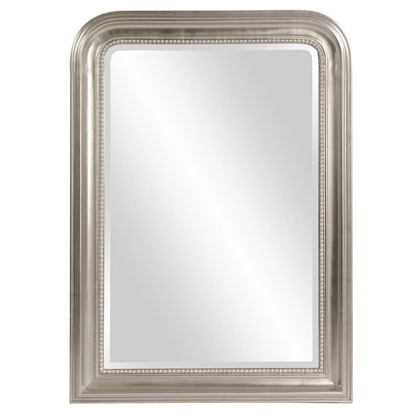 Howard Elliott Sterling Arched Mirror With Beveled Edge – Elegant Silver Finish For Entryway, Bathroom, Or Bedroom Silver Wood 56177-howard-elliott