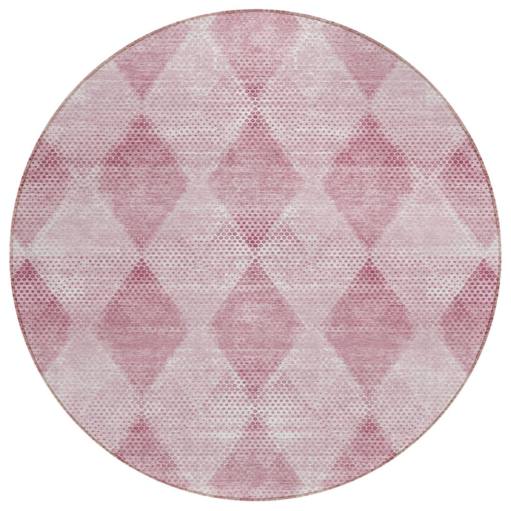 HomeRoots 5' x 8' Geometric Washable Non-Skid Area Rug for Indoor & Outdoor Use - Stylish, Durable Comfort! Merlot 561782