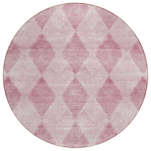 HomeRoots 5' x 8' Geometric Washable Non-Skid Area Rug for Indoor & Outdoor Use - Stylish, Durable Comfort! Merlot 561782