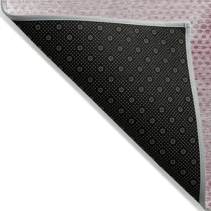 HomeRoots 5' x 8' Geometric Washable Non-Skid Area Rug for Indoor & Outdoor Use - Stylish, Durable Comfort! Merlot 561782