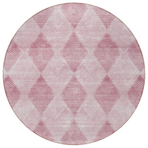 HomeRoots 5' x 8' Geometric Washable Non-Skid Area Rug for Indoor & Outdoor Use - Stylish, Durable Comfort! Merlot 561782
