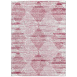 Homeroots 8' X 10' Merlot Geometric Washable Non Skid Indoor Outdoor Area Rug Merlot Polyester 561783