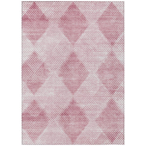 Homeroots 8' X 10' Merlot Geometric Washable Non Skid Indoor Outdoor Area Rug Merlot Polyester 561783