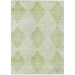 HomeRoots 5' x 8' Geometric Washable Non-Skid Area Rug for Indoor & Outdoor Use - Stylish, Durable Comfort! Mint 561790