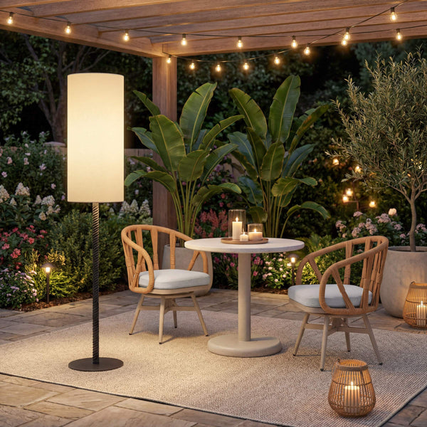 Lumaris Solar Outdoor Floor Lamp Cordless Led Patio Garden Ambient Light Ip44