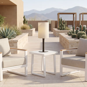 Lumaris Solar Outdoor Table Lamp Weatherproof Led Cordless Warm Patio Accent