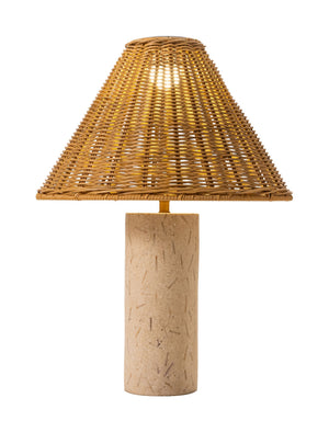 Kintal Solar Rattan Weave Outdoor Table Lamp Cordless Warm Led Ambient Light