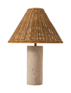 Kintal Solar Rattan Weave Outdoor Table Lamp Cordless Warm Led Ambient Light