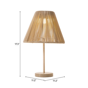 Lumika Solar Rattan Outdoor Table Lamp Cordless Led Warm Light for Patio Garden