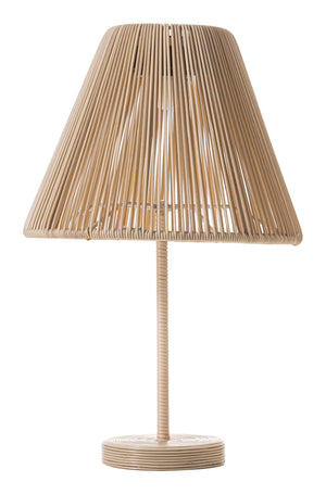 Lumika Solar Rattan Outdoor Table Lamp Cordless Led Warm Light for Patio Garden