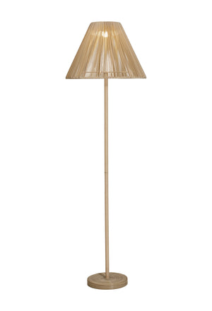 Lumika Outdoor Solar Floor Lamp Rattan Style Cordless Patio Light with Led Warmth