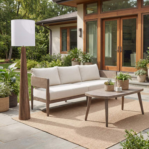 Woonari Solar Powered Outdoor Floor Lamp Cordless Led Patio Garden Accent Light