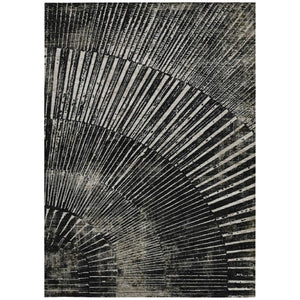 Abstract Indoor Outdoor Area Rug Machine Washable Non Skid Uv Resistant Felt Backing