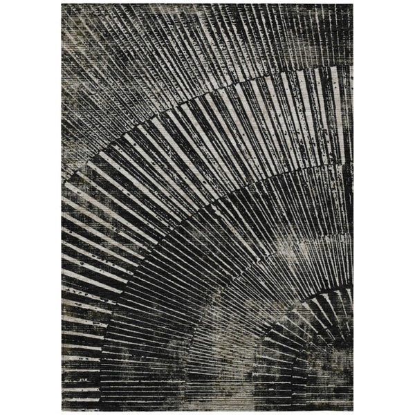 Abstract Indoor Outdoor Area Rug Machine Washable Non Skid Uv Resistant Felt Backing
