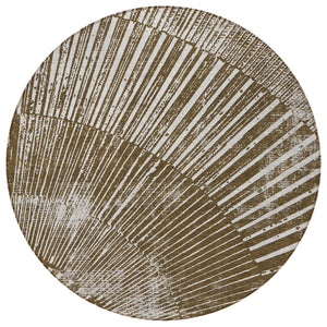 Homeroots 3' Abstract Washable Indoor Outdoor Area Rug – Stylish, Durable, And Stain-resistant For Any Space Chocolate Polyester 561962